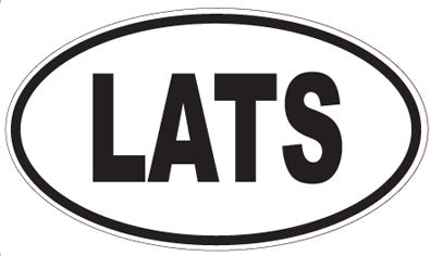 LATS - Oval Sticker