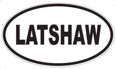 LATSHAW - Oval Magnet