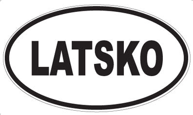 LATSKO - Oval Magnet