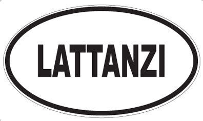 LATTANZI - Oval Sticker