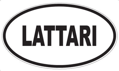 LATTARI - Oval Sticker