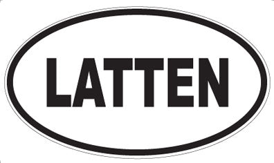 LATTEN - Oval Magnet