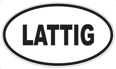 LATTIG - Oval Magnet