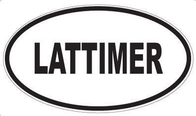 LATTIMER - Oval Magnet