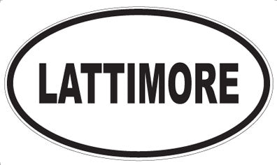LATTIMORE - Oval Sticker