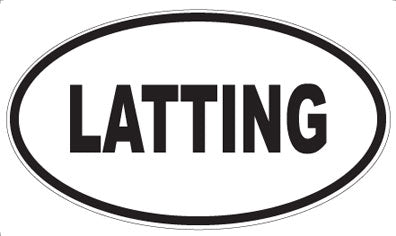 LATTING - Oval Magnet