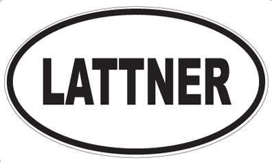 LATTNER - Oval Magnet