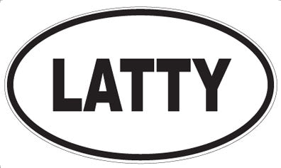 LATTY - Oval Magnet