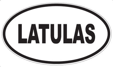 LATULAS - Oval Sticker