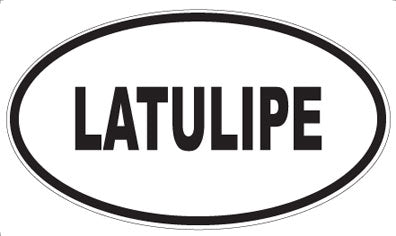 LATULIPE - Oval Sticker