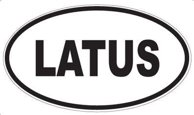 LATUS - Oval Sticker