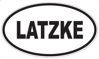 LATZKE - Oval Sticker