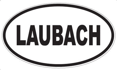LAUBACH - Oval Magnet