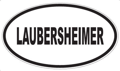 LAUBERSHEIMER - Oval Sticker