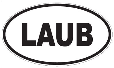LAUB - Oval Magnet
