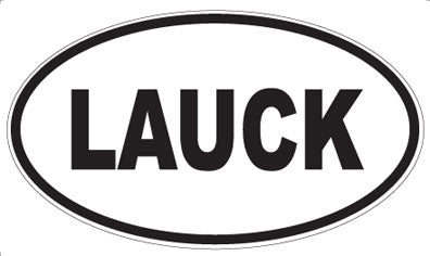 LAUCK - Oval Sticker