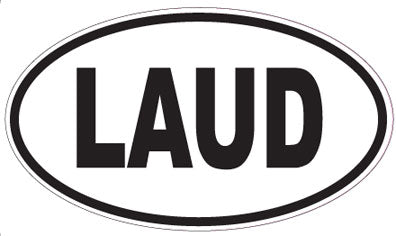 LAUD - Oval Sticker