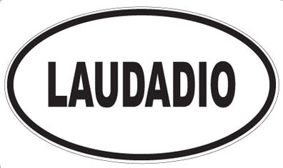 LAUDADIO - Oval Magnet