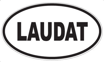 LAUDAT - Oval Magnet