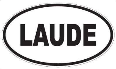 LAUDE - Oval Sticker