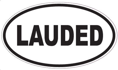 LAUDED - Oval Sticker