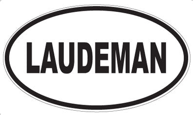LAUDEMAN - Oval Magnet