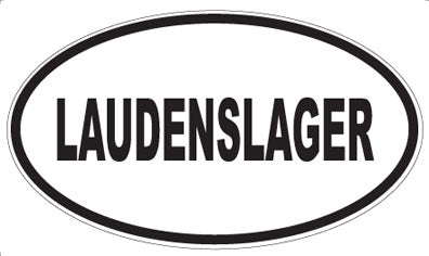 LAUDENSLAGER - Oval Sticker
