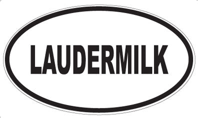 LAUDERMILK - Oval Magnet