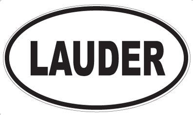 LAUDER - Oval Magnet