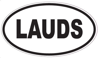 LAUDS - Oval Magnet