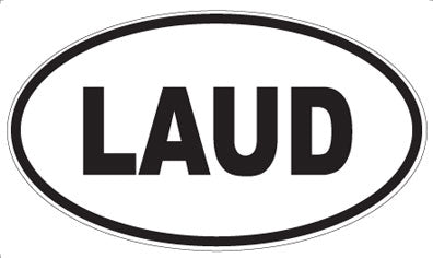 LAUD - Oval Magnet