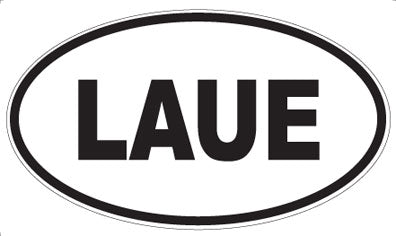 LAUE - Oval Sticker