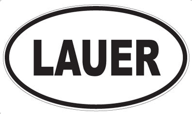 LAUER - Oval Sticker