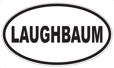 LAUGHBAUM - Oval Magnet