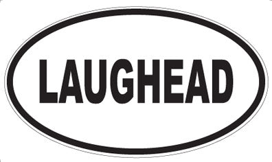 LAUGHEAD - Oval Magnet