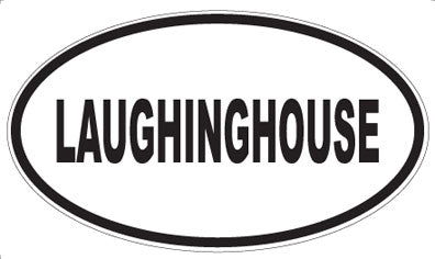 LAUGHINGHOUSE - Oval Sticker
