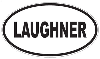 LAUGHNER - Oval Magnet