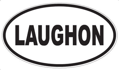 LAUGHON - Oval Sticker