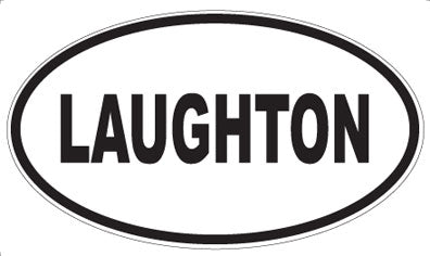 LAUGHTON - Oval Magnet