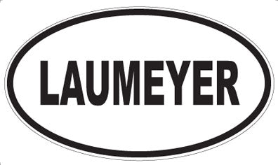 LAUMEYER - Oval Sticker