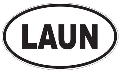LAUN - Oval Sticker