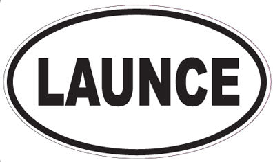 LAUNCE - Oval Sticker