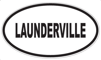 LAUNDERVILLE - Oval Sticker