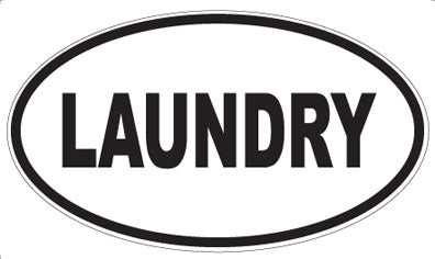 LAUNDRY - Oval Sticker