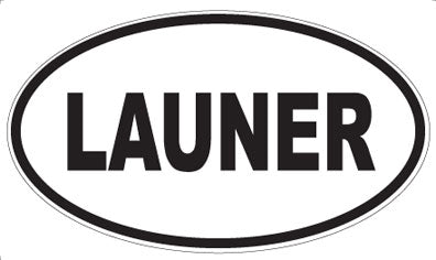 LAUNER - Oval Sticker