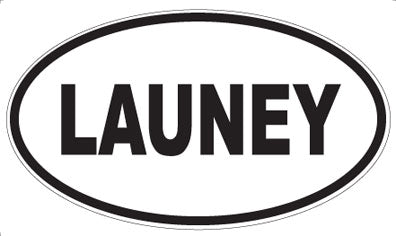 LAUNEY - Oval Sticker