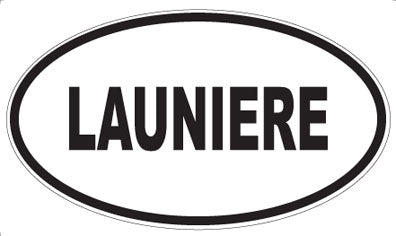 LAUNIERE - Oval Sticker