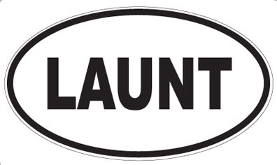 LAUNT - Oval Magnet