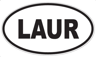 LAUR - Oval Sticker