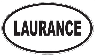 LAURANCE - Oval Sticker